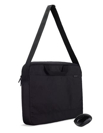ACER STARTER KIT_15.6" ABG960 CARRYING BAG BLACK AND WIRELES MOUSE BLACK NP.ACC11.02A