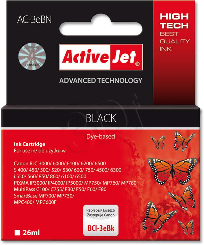 ActiveJet Ink cartridge Canon BCI-3e Bk - 26 ml AC-3eBk