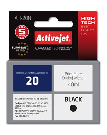 ActiveJet Ink cartridge HP 6614 Bk no20 ref. - 40 ml AH-20N EXPACJAHP0006