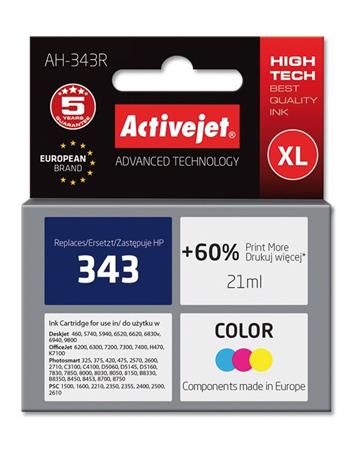 ActiveJet Ink cartridge HP 8766 Col ref. no343 - 21 ml AH-766 EXPACJAHP0037