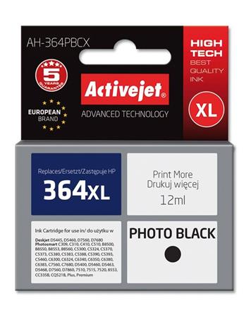 ActiveJet Ink cartridge HP CB322 No. 364XL Premium Photo Black XL - 12 ml AH-364PBCX EXPACJAHP0155