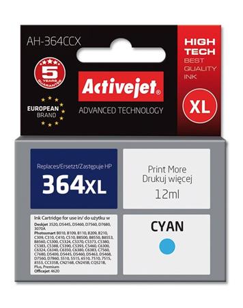 ActiveJet Ink cartridge HP CB323 No. 364XL Premium Cyan XL - 12 ml AH-C23 EXPACJAHP0128