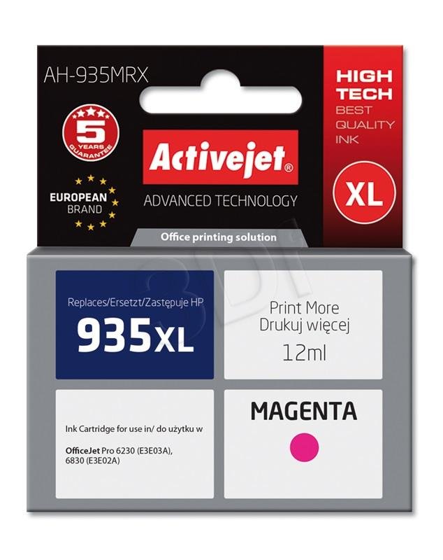 ActiveJet ink pre HP 935XL C2P25A rem AH-935MRX Magenta 12 ml Remanufactured