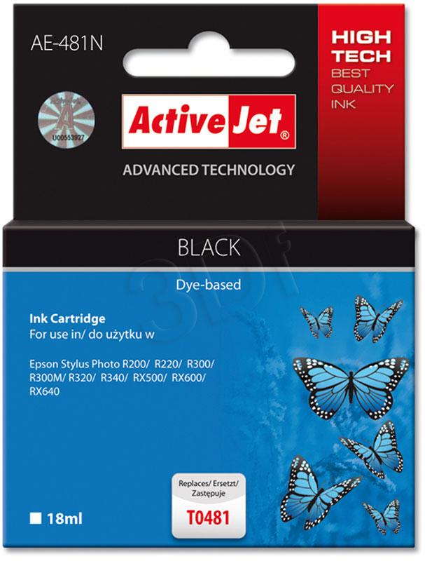 ActiveJet inkoust Epson T0481 R200/R300 BK, 17 ml AE-481