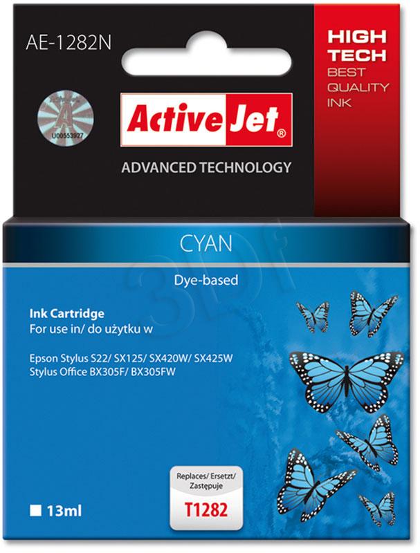 ActiveJet inkoust Epson T1282 Cyan S22/SX125/SX425 new AE-1282