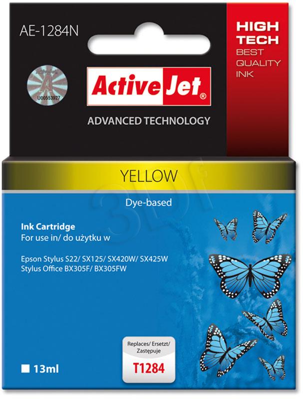 ActiveJet inkoust Epson T1284 Yellow S22/SX125/SX425 new AE-1284