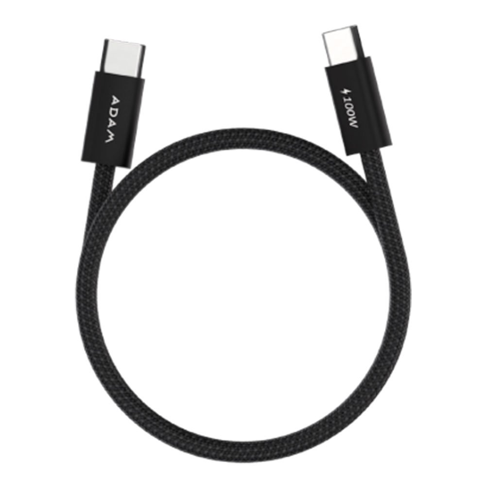 Adam Elements kábel iLinio C100 USB-C to USB-C 100W Magnetic 2pack - Black ACBADC100SETBK