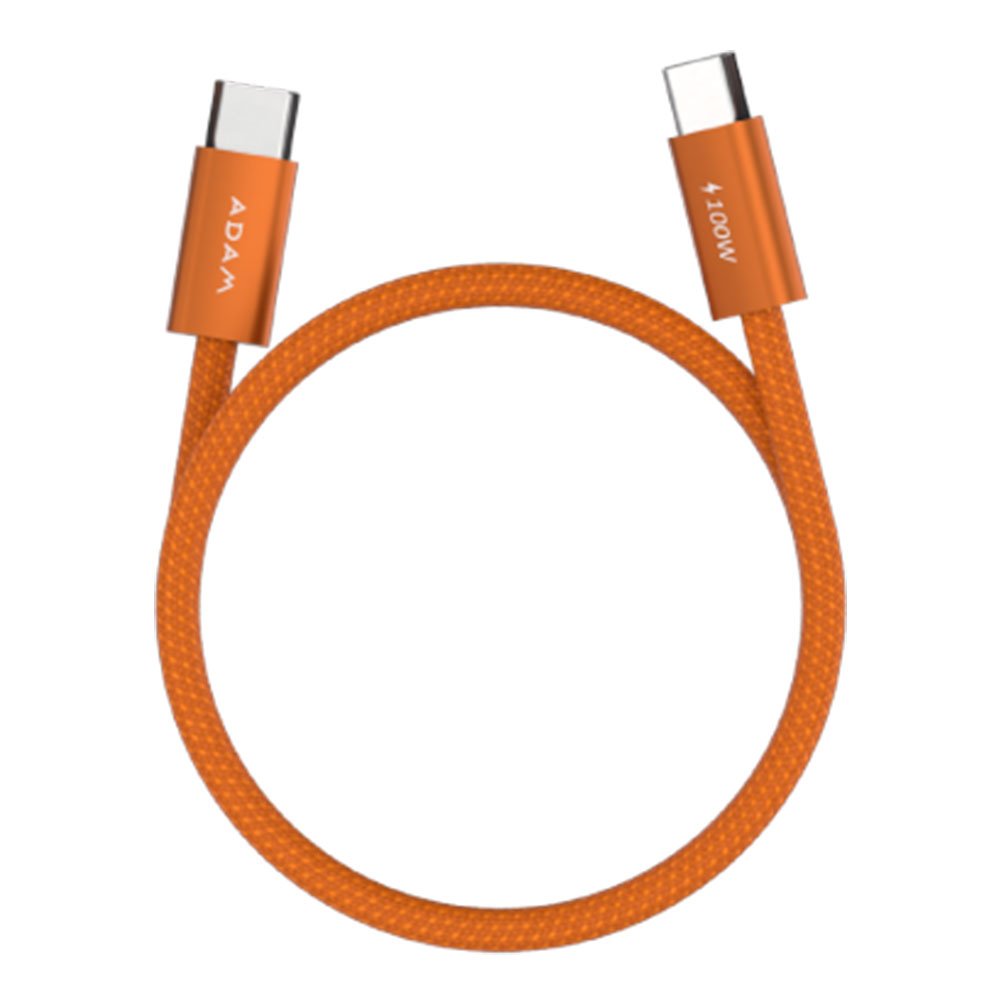 Adam Elements kábel iLinio C100 USB-C to USB-C 100W Magnetic 2pack - Orange ACBADC100SETOR