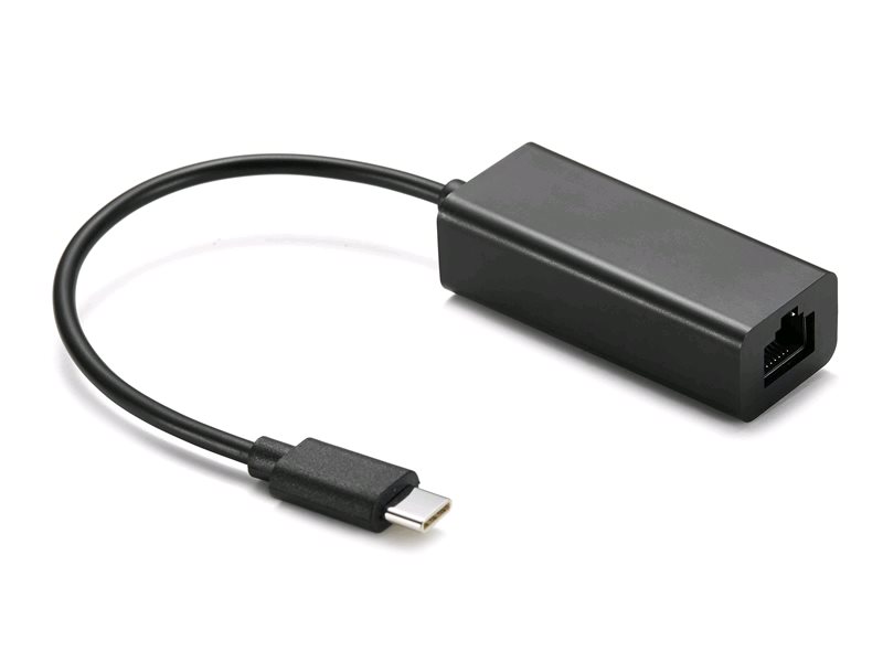 Adaptér C-TECH Type-C na LAN, M/F, 15cm CB-AD-CM-RJ45F