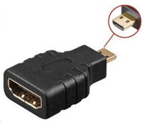 Adaptér PREMIUMCORD HDMI typ A samica - micro HDMI typ D samec