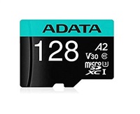 ADATA 128GB Premier Pro MICROSDXC, R/W up to 100/80 MB/s, with Adapter AUSDX128GUI3V30SA2-RA1
