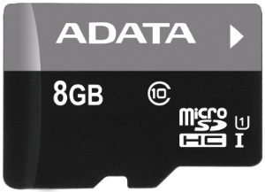 ADATA 8GB MicroSDHC Premier UHS-I Class 10 AUSDH8GUICL10-R