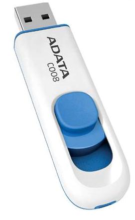 ADATA Flash Disk 16GB USB 2.0 Classic C008, biely AC008-16G-RWE