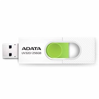ADATA Flash Disk 256GB UV320, USB 3.2, bílo-zelená AUV320-256G-RWHGN
