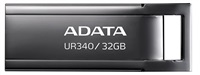 ADATA Flash Disk 32GB UR340, USB 3.2 Dash Drive, kov lesklá černá AROY-UR340-32GBK