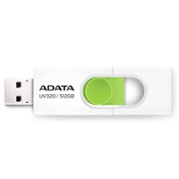 ADATA Flash Disk 512GB UV320, USB 3.2, bílo-zelená AUV320-512G-RWHGN