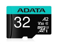ADATA MicroSDHC karta 32GB Premier Pro UHS-I V30S (R:100MB) + SD adaptér AUSDH32GUI3V30SHA2-RA1