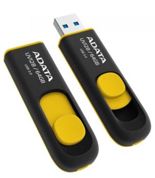 ADATA USB UV128 64GB yellow (USB 3.0) AUV128-64G-RBY