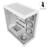 ADATA XPG case INVADER X Mid-Tower Case, bez zdroje, 5x 120mm Fan, white INVADERXMT-WHCWW