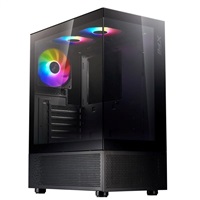 ADATA XPG case INVADER X MINI Mid-Tower, bez zdroje, 5x 120mm Fan, Černá INVADERXMINIMT-BKCWW