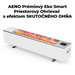 AENO FH1S Premium SPACE FIRE HEATER, Biely, LED, WI-FI, max 2000W, 1000x242cm, efekt ohńa AFH0001S