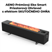 AENO FH2S Premium SPACE FIRE HEATER,Čierny, LED, WI-FI, max 2000W, 1000x242cm, efekt ohńa AFH0002S