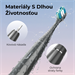 AENO sonická zubná kefka DB10G, farba šedá, 5 módov, 3 náhradné hlavice, batéria 1400 mAh, 48600 ot/min, 90 dní ADB0010G