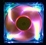 AEROCOOL AeroFans UV LED Fan Frame-Blue / Blade-Orange ID0004431
