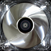 AEROCOOL Silver Lighting LED Fan 80mm ID0004412