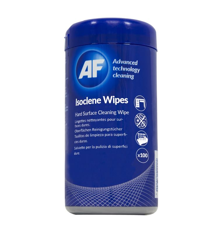 AF IsoClene - Impregnované antibakteriální čistící ubrousky - Isopropyl AF (100ks) 5028356502820
