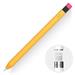 AhaStyle silikónový obal v štýle ceruzky s gumou pre Apple Pencil 2. generácie / Pro - žltý 14309527_king