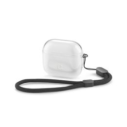 Aiino Glow Case for AirPods 4th Gen (2024) with wrist lanyard - Clear AIECOP4-CL