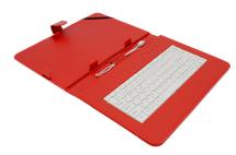 AIREN AiTab Leather Case 4 with USB Keyboard 10" RED (CZ/SK/DE/UK/US.. layout) Leather Case 4 10R