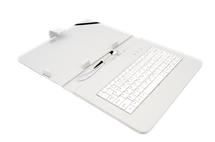 AIREN AiTab Leather Case 4 with USB Keyboard 10" WHITE (CZ/SK/DE/UK/US.. layout) Leather Case 4 10W