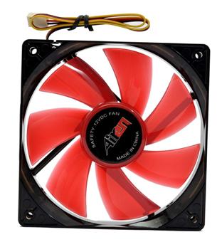 AIREN FAN RedWings120 LED RED (120x120x25mm, 14,9 dBA) AIREN - FRW120LEDRED
