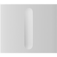 Ajax CenterButton (Dimmer) vertical - Středový kryt stmívatelného tlačítka, vertikální instalace, bílá AJAX91251