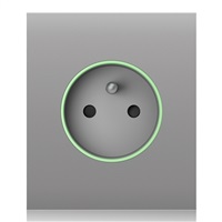 Ajax CenterCover (smart) - Středový kryt zásuvky, horizontální, mlhová AJAX59989