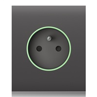 Ajax CenterCover (smart) - Středový kryt zásuvky, horizontální, šedá AJAX59987