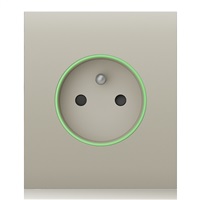 Ajax CenterCover (smart) - Středový kryt zásuvky, horizontální, slonová kost AJAX59986