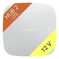 Ajax Hub 2 4G (8EU/ECG) ASP 12V white AJAX38241_12V