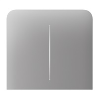 Ajax SideButton (2-gang) vertical - Boční dvou tlačítko, vertikální instalace, mlhová AJAX83436