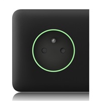 Ajax SideCover (smart) - Boční kryt zásuvky, horizontální, černá AJAX60003