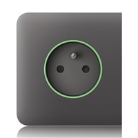 Ajax SideCover (smart) - Boční kryt zásuvky, horizontální, šedá AJAX60006