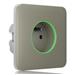 Ajax SoloCover (smart) - Samostatný kryt zásuvky, olivová AJAX60041