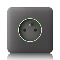 Ajax SoloCover (smart) - Samostatný kryt zásuvky, šedá AJAX60043