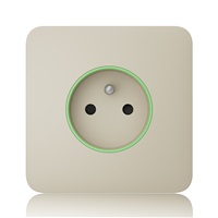 Ajax SoloCover (smart) - Samostatný kryt zásuvky, slonová kost AJAX60042