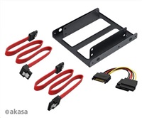 AKASA adaptér 2.5" SSD a HDD + SATA kabely AK-HDA-11