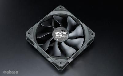 AKASA AK-FN058, 120mm smart 4 pin, PWM contolled fans, super tichý, čierny