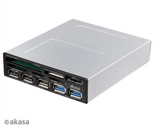 AKASA AK-ICR-17, 3.5" Interna Multi Memory čítačka kariet 6v1 s USB 3.0