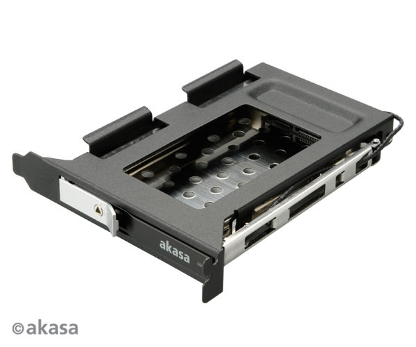 AKASA AK-IEN-04 Lokstor M23 PCI slot mobile rack for 2.5" HDD/SSD